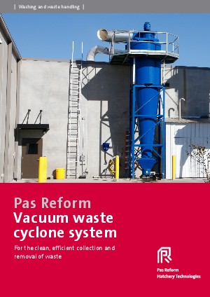 Vacuum waste cyclone system